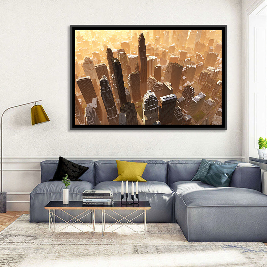 Arizona Skyscrapers at Golden Hour Wall Art