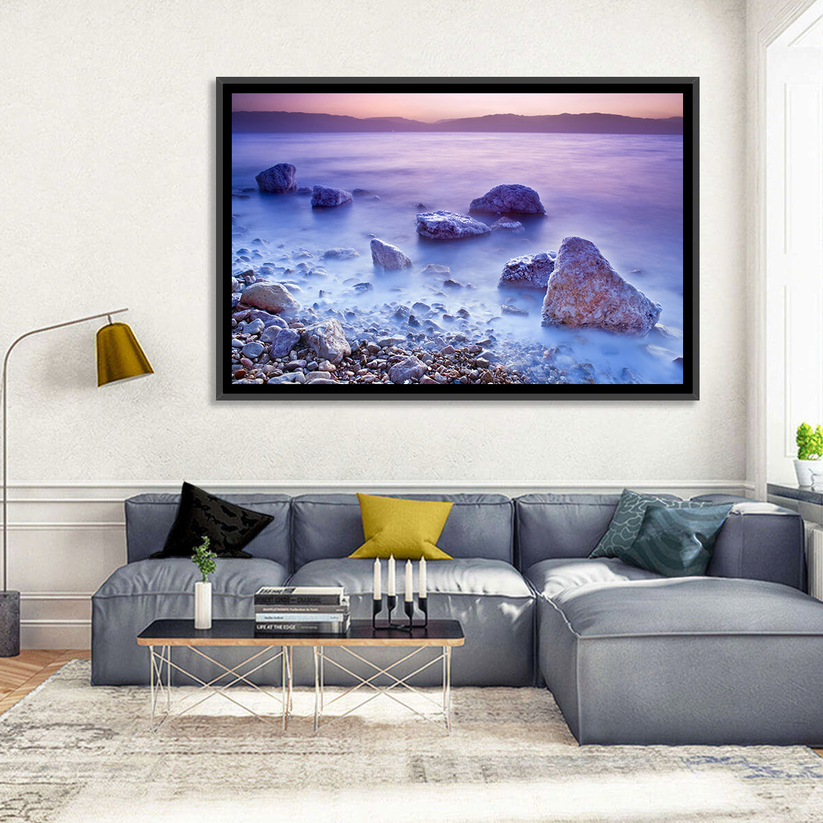 Dead Sea Salt Rocks at Dawn Wall Art