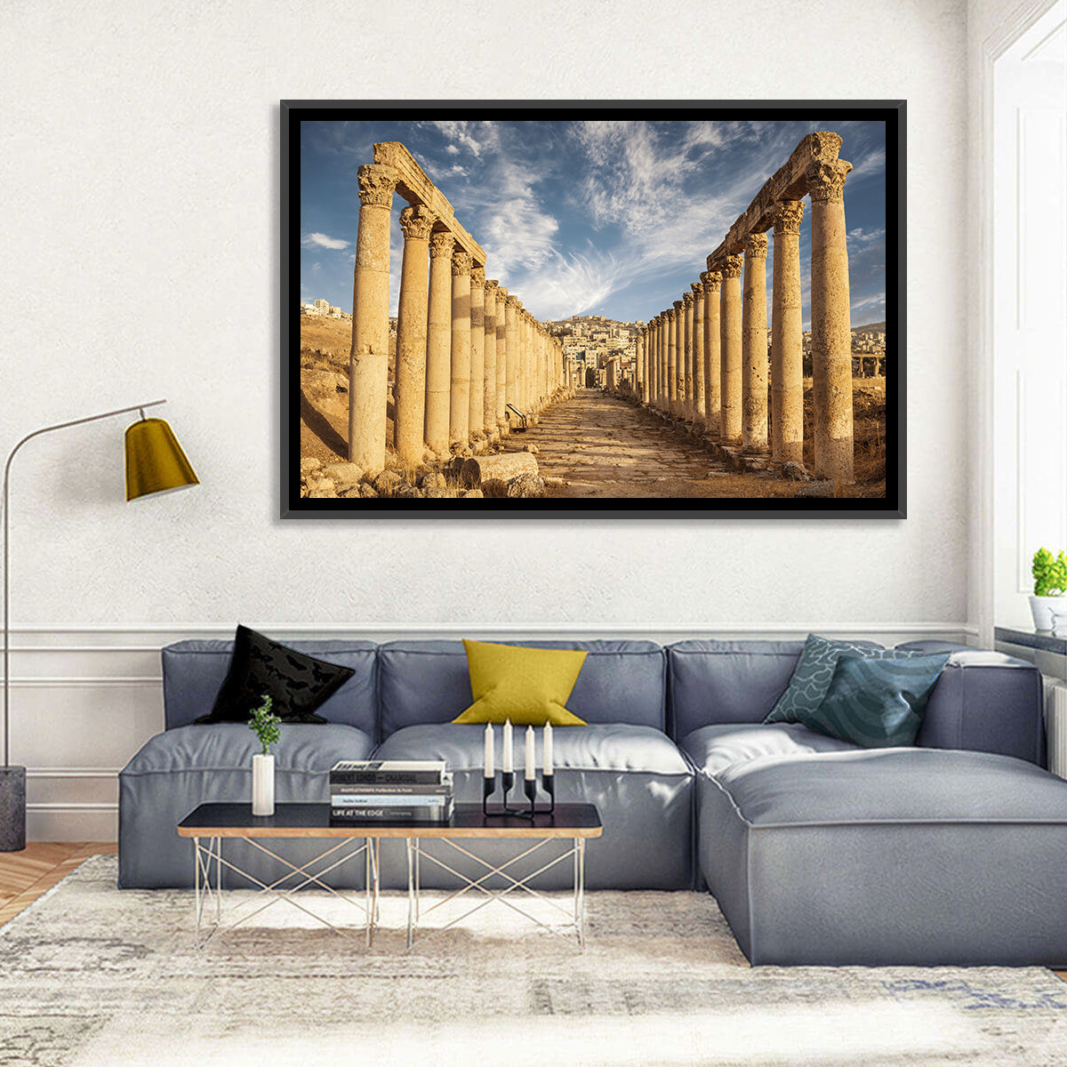 Cardo Maximus, Jerash Wall Art in a room, landscape