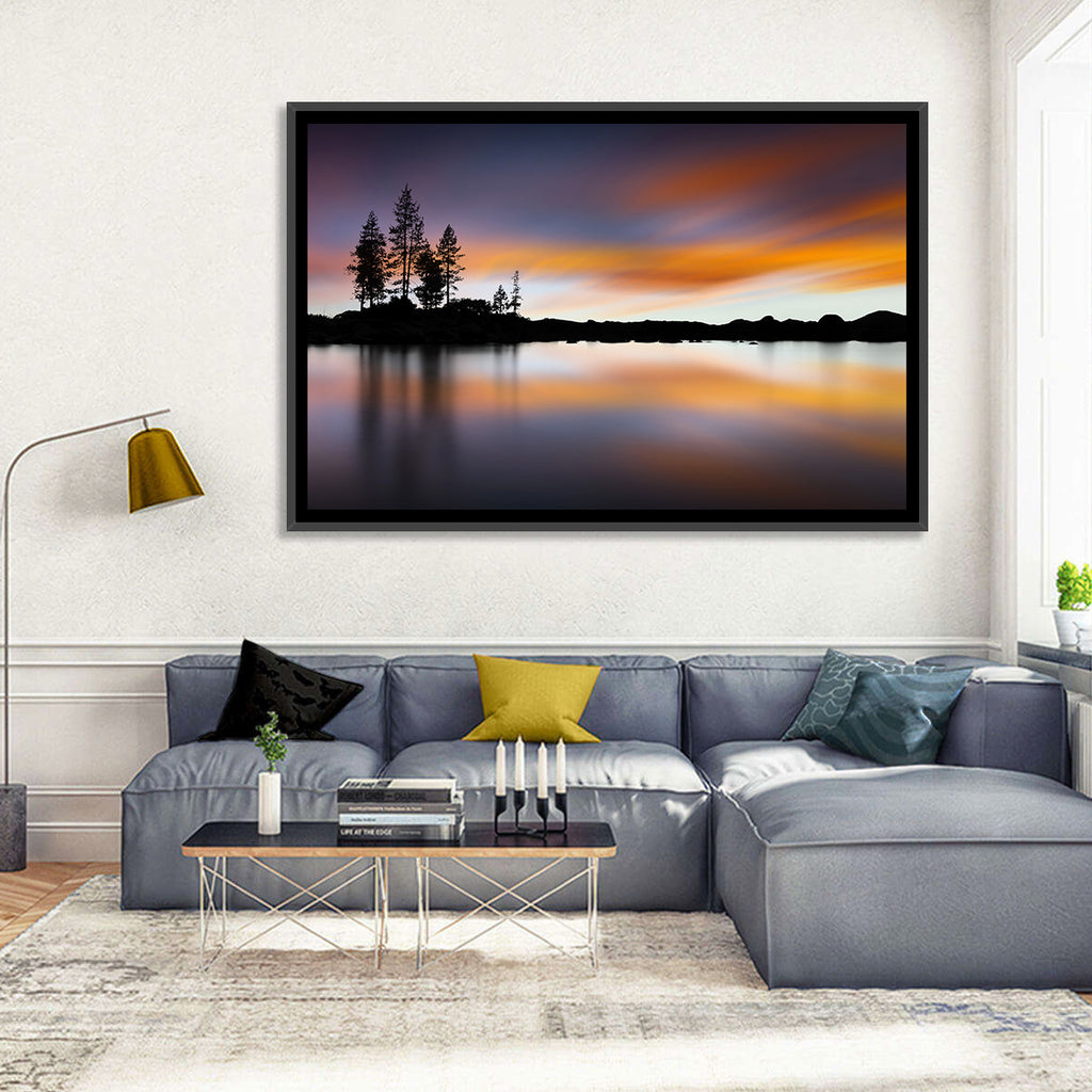 Lake Tahoe Golden Hour Reflection Wall Art