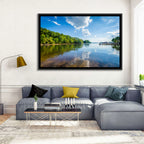 Lake Norman Dockside Reflection Wall Art