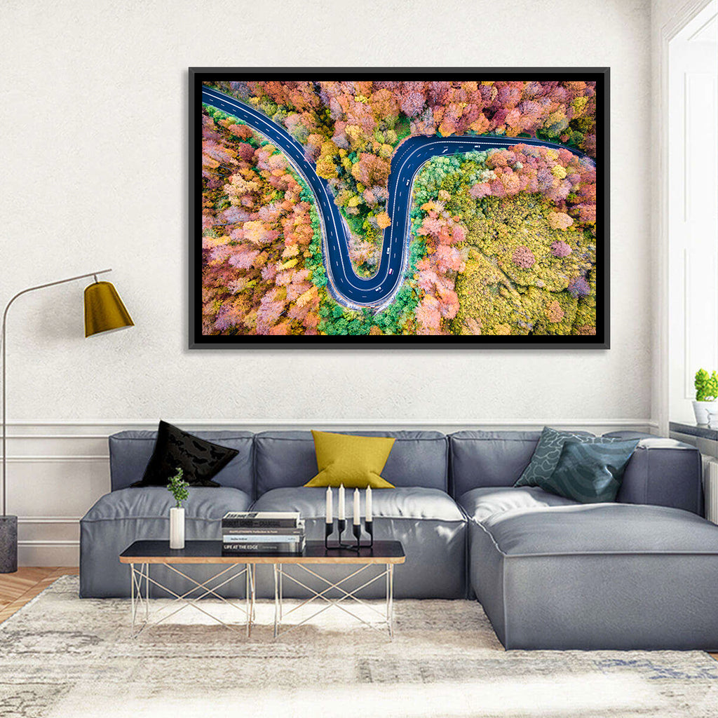 Winding Forest Road Wall Art