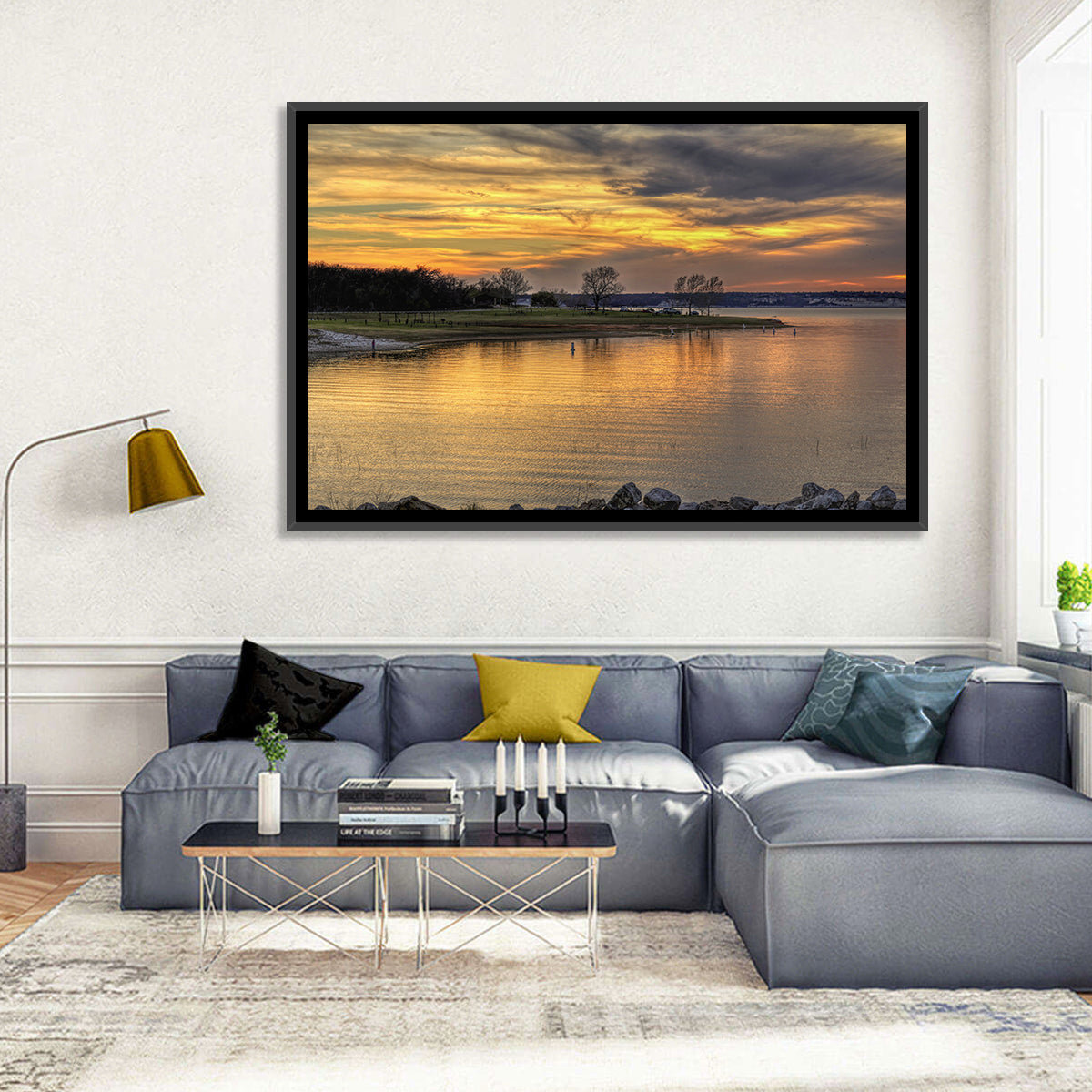 Lake Whitney Sunset Wall Art