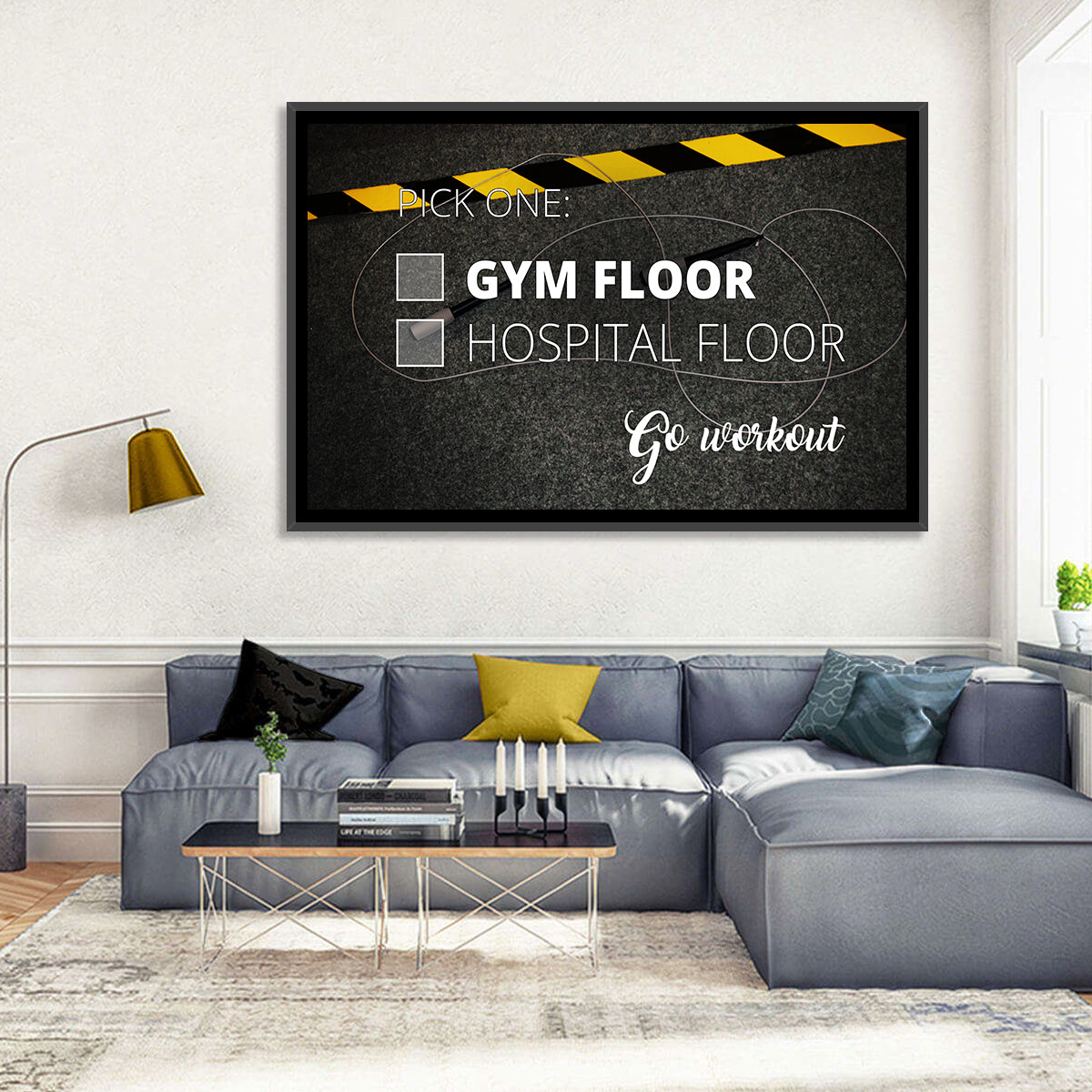 Gym Floor or Hospital Floor Wall Art