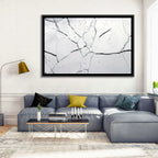 Fractured Glass Macro Study Wall Art
