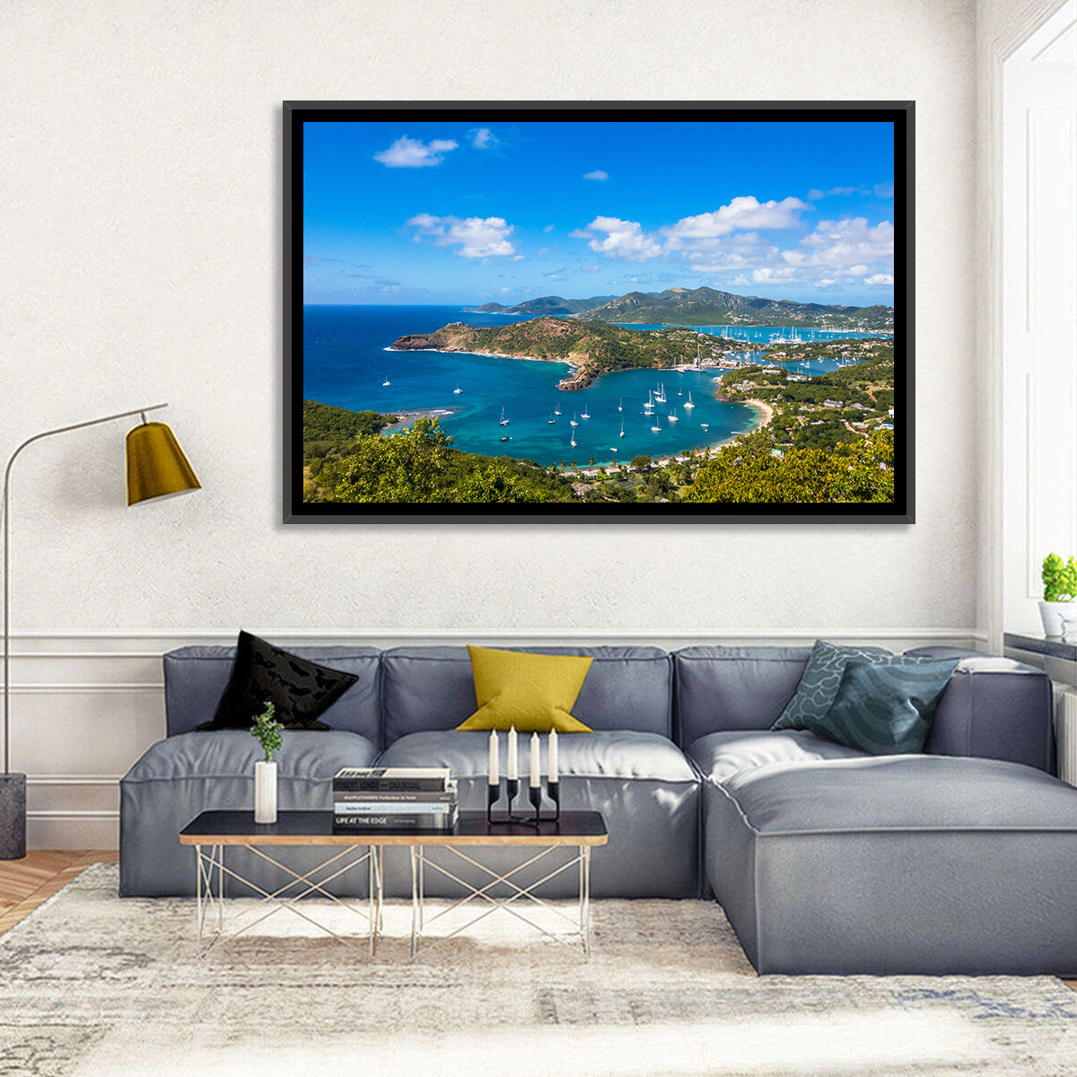 Shirley Heights Harbour View Wall Art