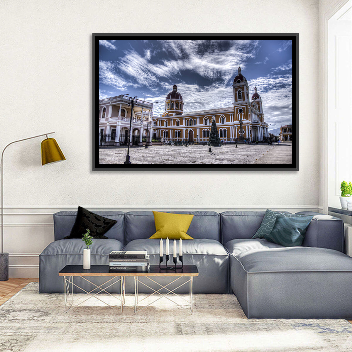 Cathedral of Granada Plaza Wall Art