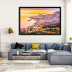 Funchal Harbor at Golden Hour Wall Art