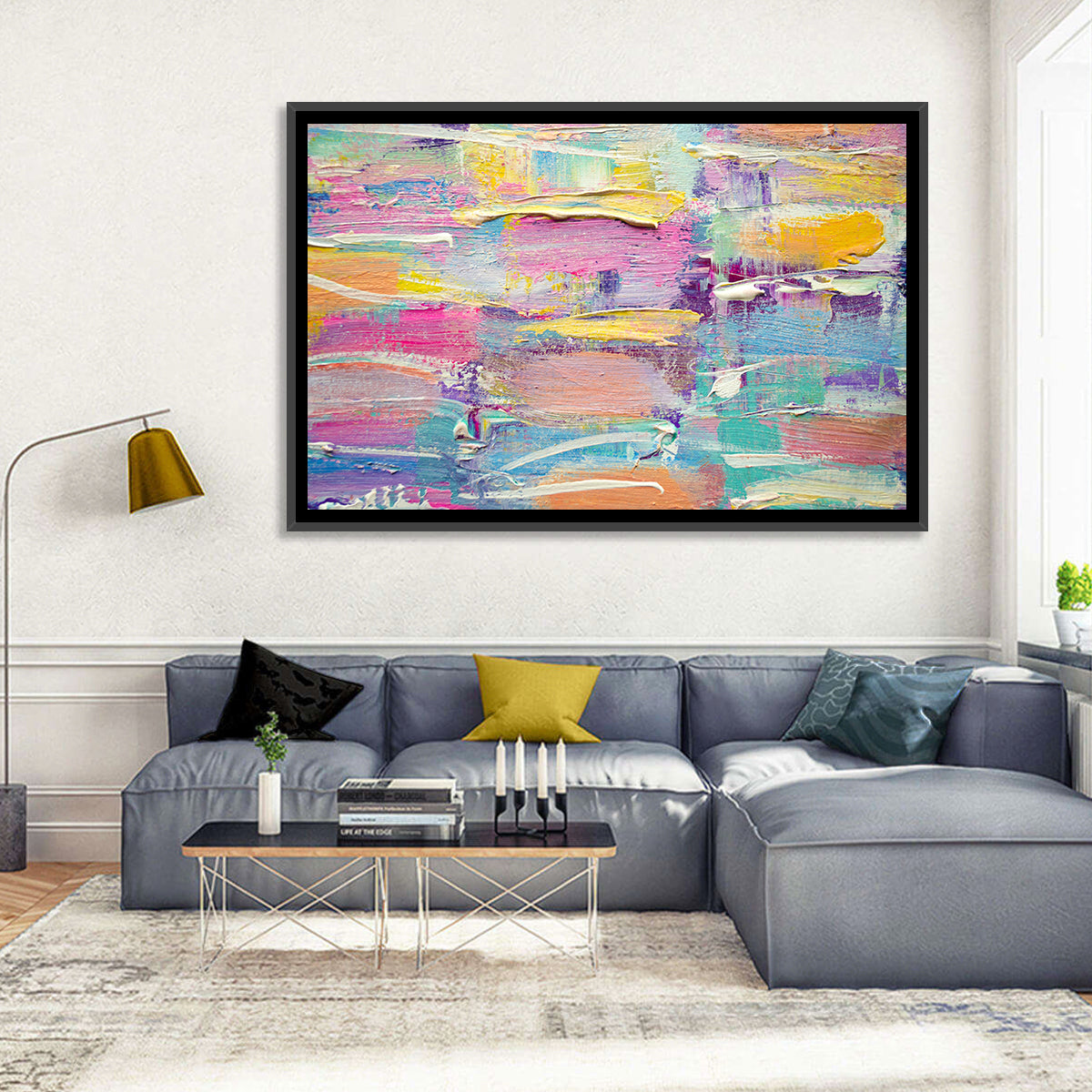 Rough Board Brushstrokes Wall Art