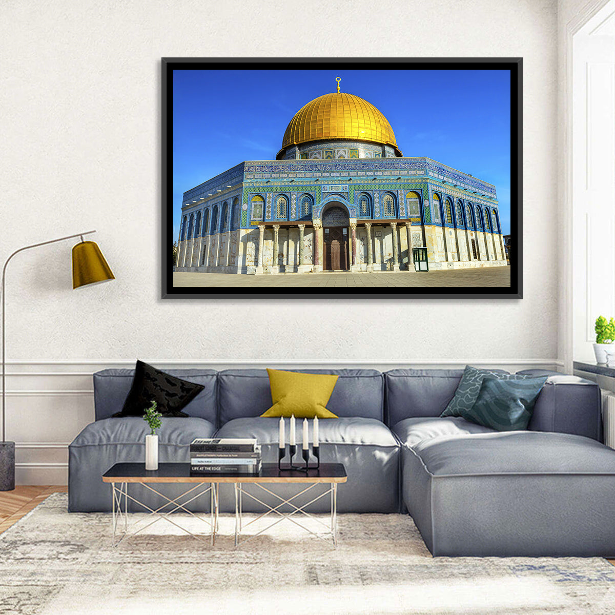 Dome of the Rock, Jerusalem Wall Art in a room, landscape