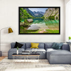 Obersee Boathouse Reflection Wall Art