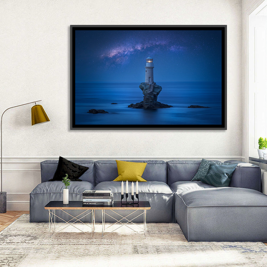Tourlitis Lighthouse Nightscape Wall Art