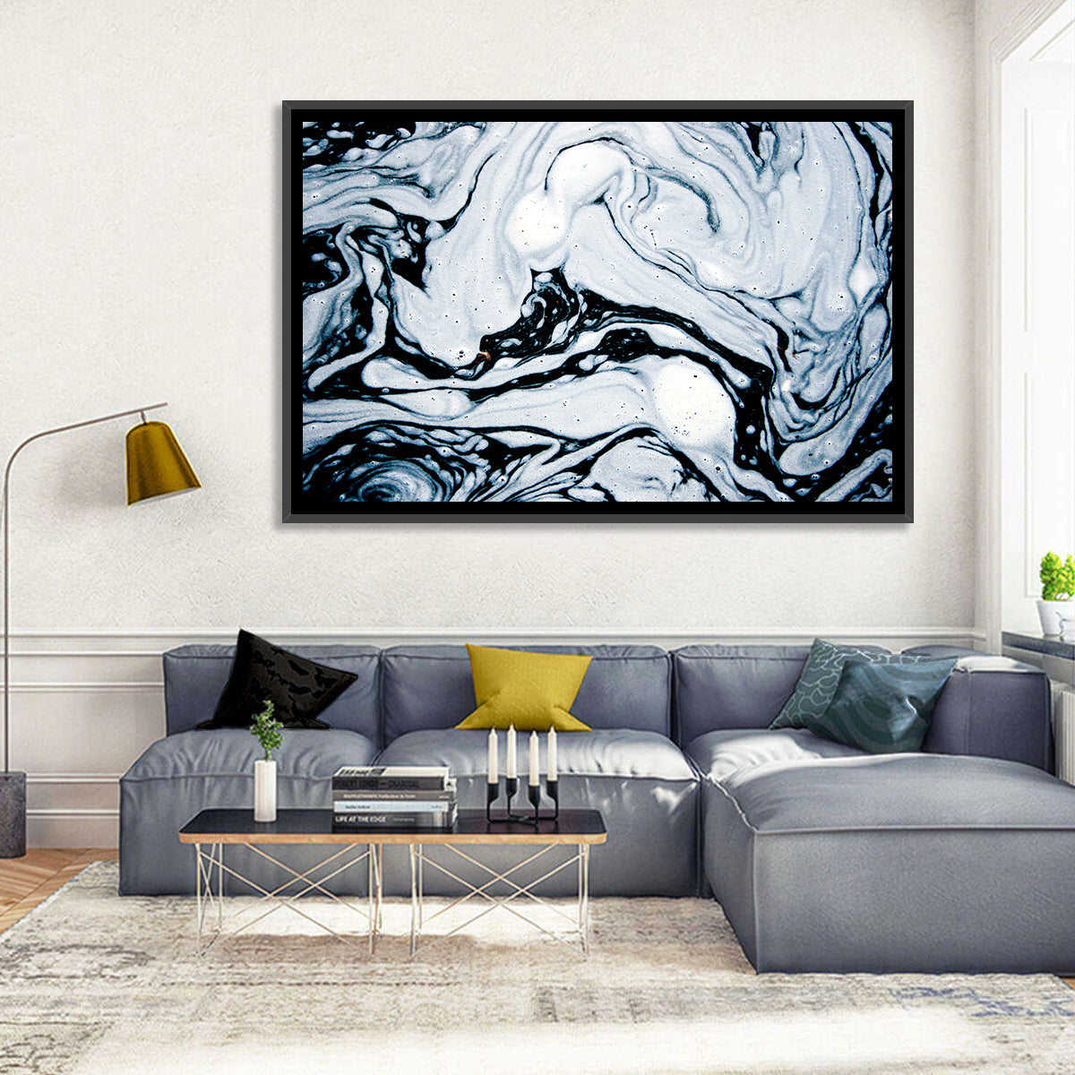 Foam Swirl Abstract Wall Art