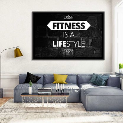 Fitness is a Lifestyle Wall Art