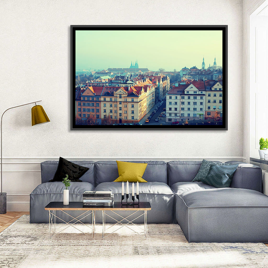 Prague Rooftops with St. Vitus Cathedral Wall Art