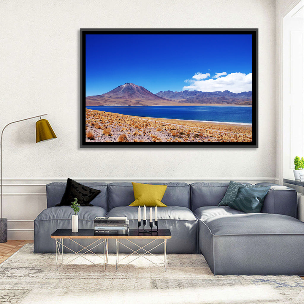 Miscanti Lagoon and Miñiques Volcano Wall Art