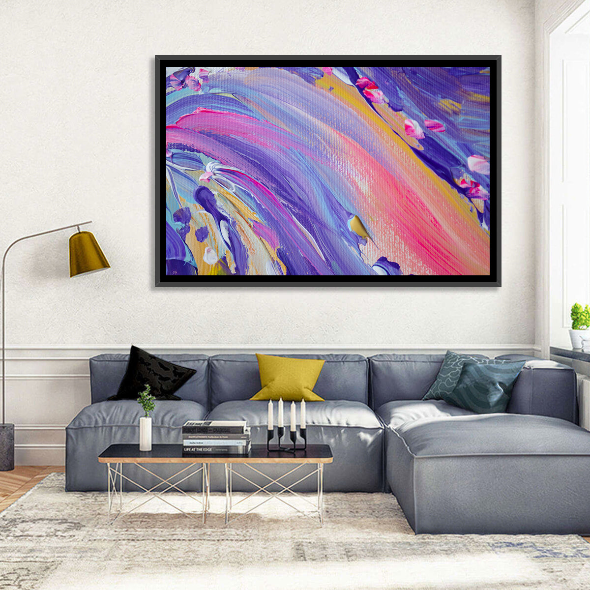 Sliding Hill Brushstrokes Wall Art
