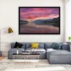 Sunrise Over River Gorge Wall Art