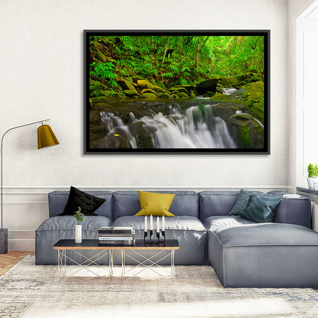 Emerald Jungle Stream Wall Art