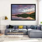 Ohio River Paden City at Dusk Wall Art