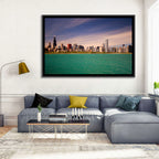 Chicago Skyline Above Lake Michigan Wall Art