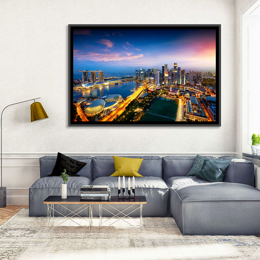 Marina Bay Twilight Singapore Wall Art