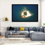 Lake Lanier Island Aerial View Wall Art