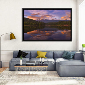 Mt Shasta from Siskiyou Lake Wall Art