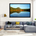 Echo Lake Autumn Reflection Wall Art