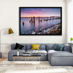 Bayou Lafourche Dock Sunrise Wall Art