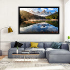 Morning Mist Mountain Lake Wall Art