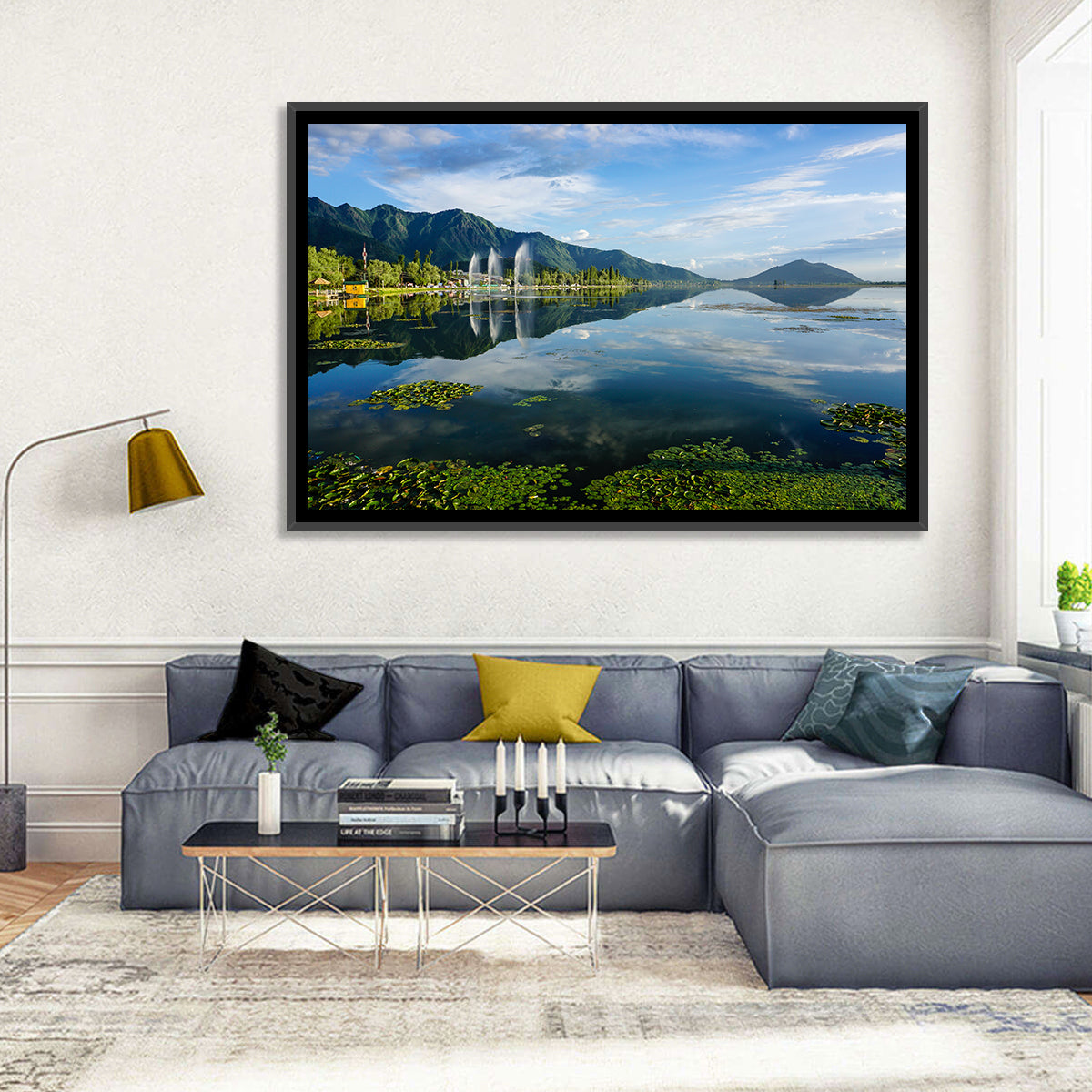 Dal Lake Reflections, Srinagar Wall Art