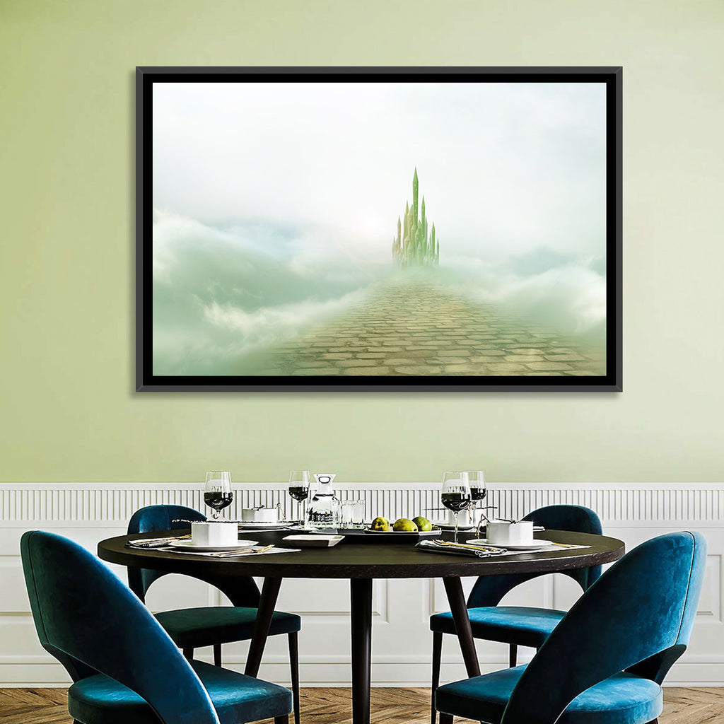 Cobblestone Path to Emerald Castle Wall Art
