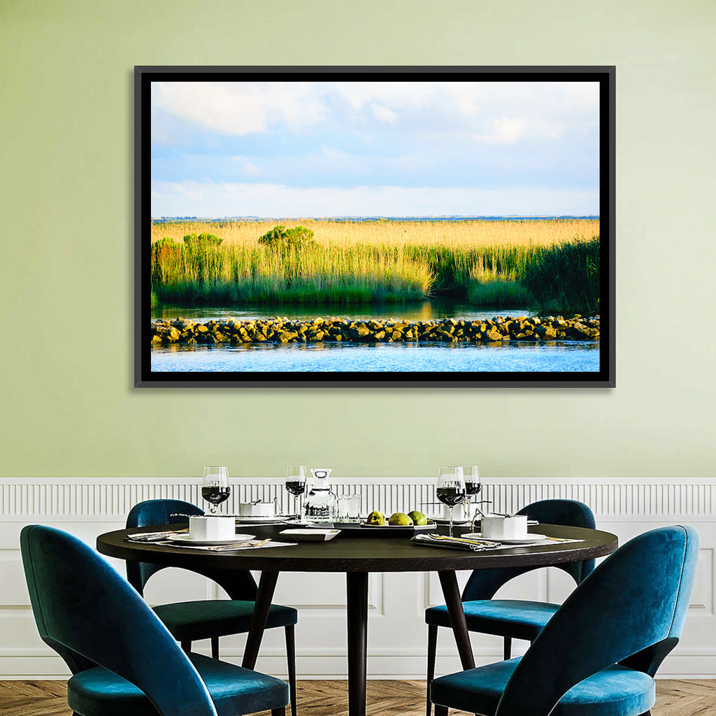Louisiana Bayou Marsh at Golden Hour Wall Art