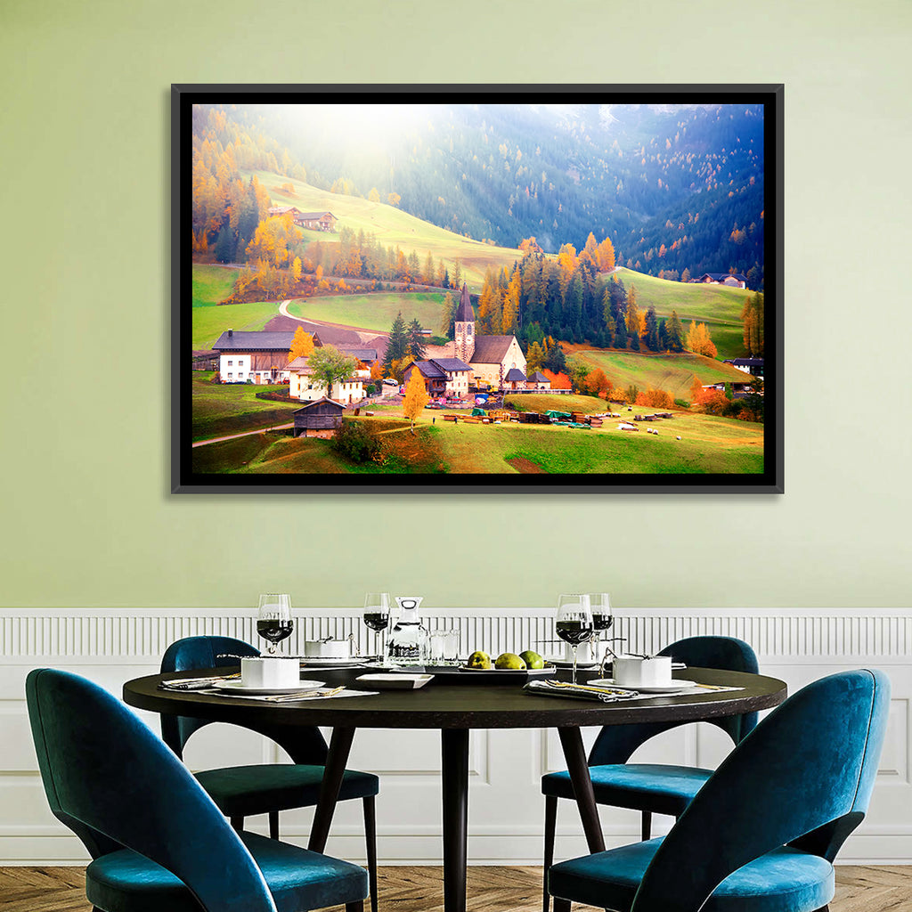 Santa Maddalena Golden Hour Wall Art
