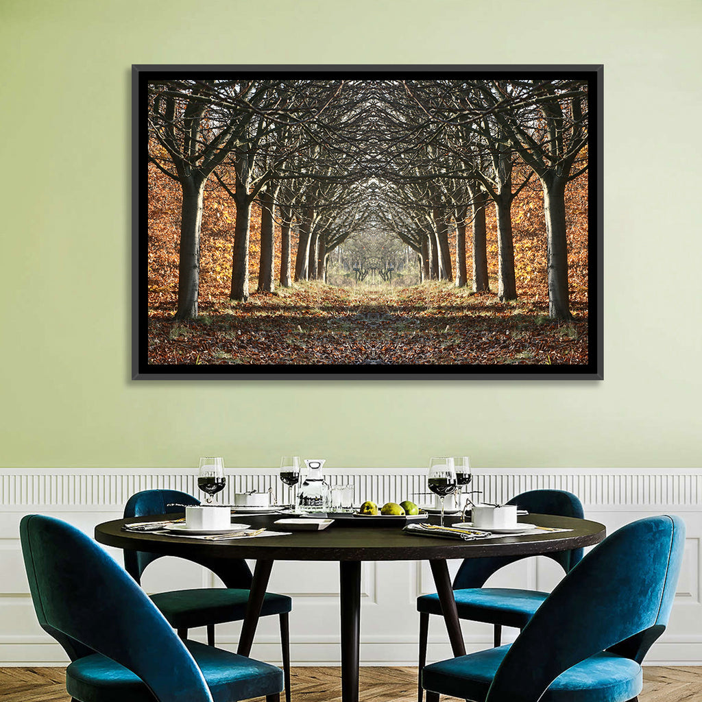 Danish Autumn Tree-lined Path Wall Art