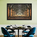 Danish Autumn Tree-lined Path Wall Art