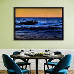 Marmara Sea Waves at Sunset Wall Art