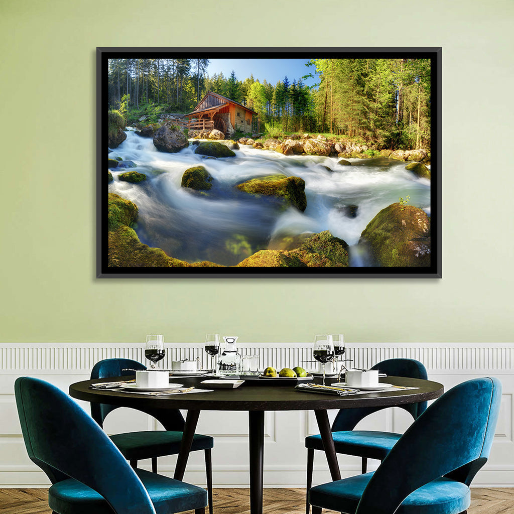 Salzburg Stream with Watermill Wall Art