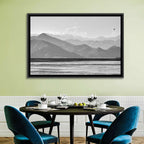 Skadar Lake Monochrome Landscape Wall Art