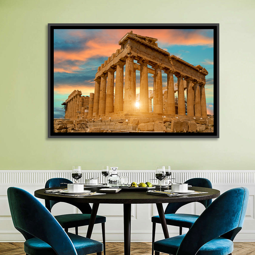 Parthenon at Sunset Wall Art