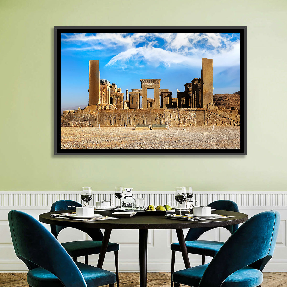 Tachara Palace, Persepolis Wall Art in a room, landscape