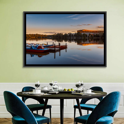 Dutzendteich Lake Sunset Wall Art