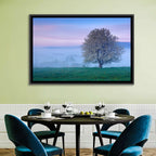 Misty Sumava Mountain Tree Wall Art