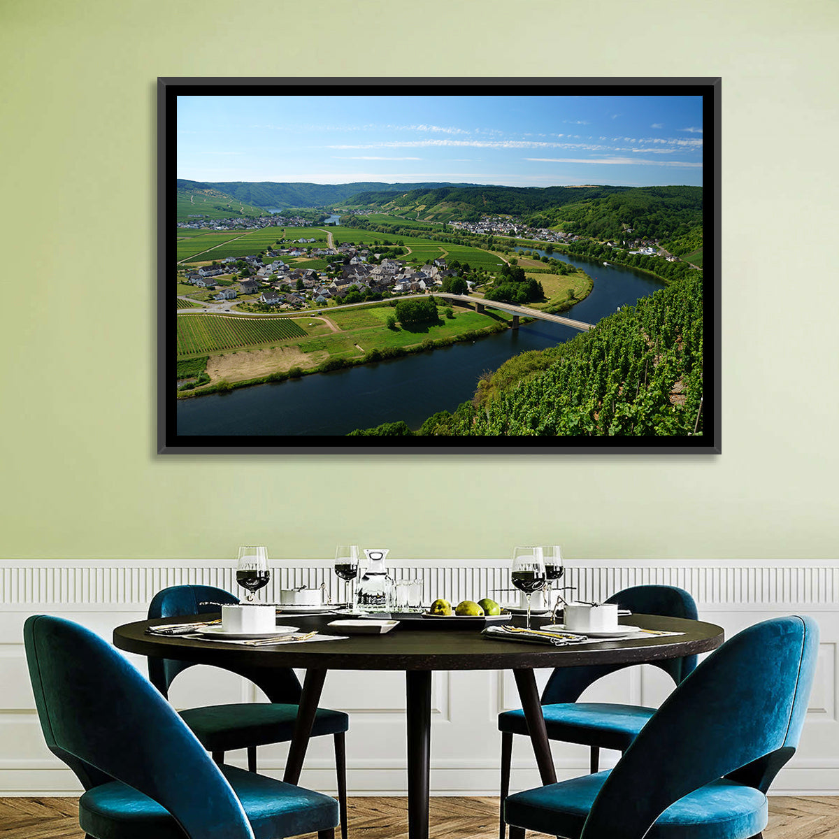 Piesport Moselle River View Wall Art