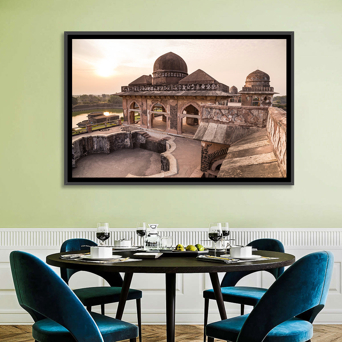 Jahaz Mahal, Mandu India Wall Art in a room, landscape