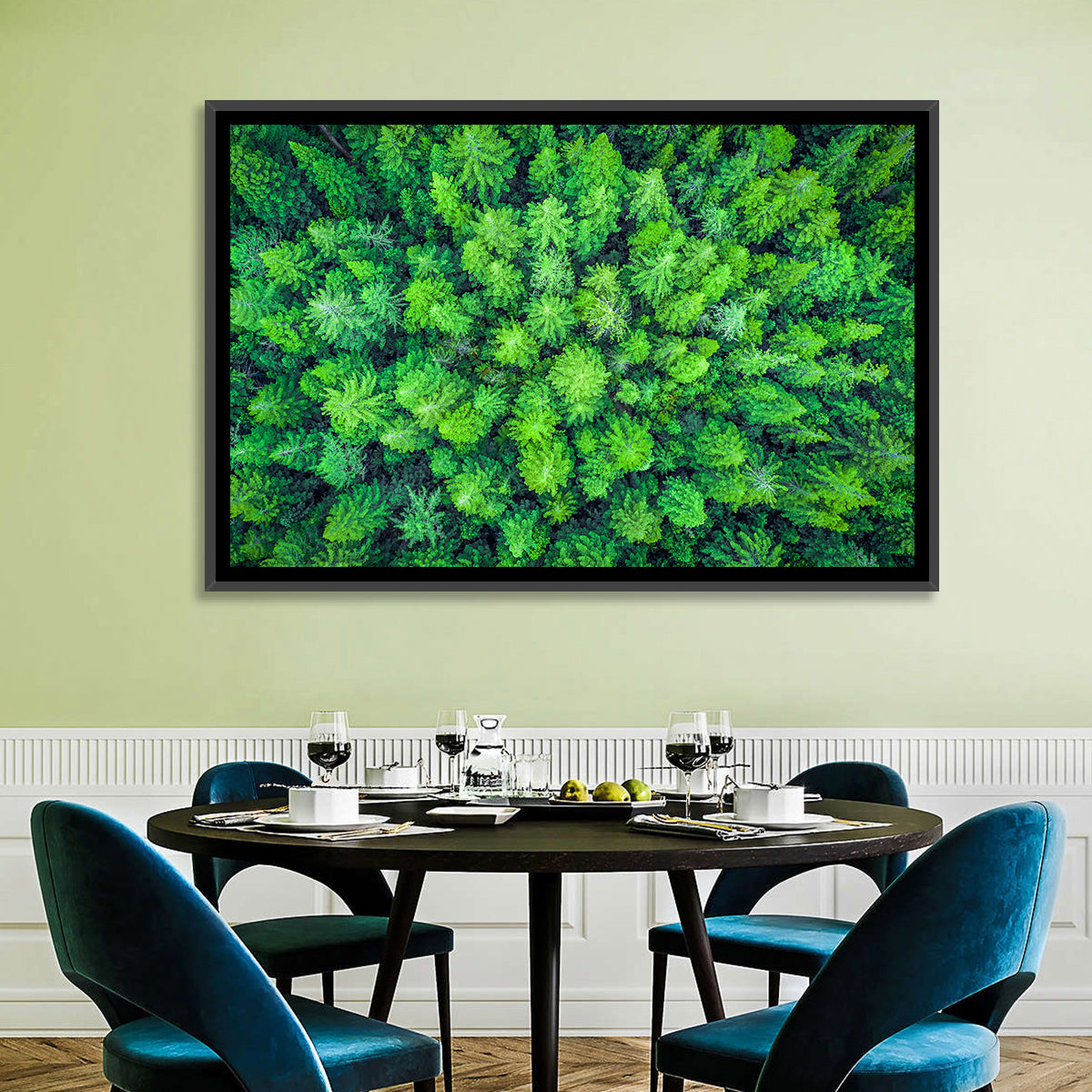 Whakarewarewa Forest Canopy Wall Art in a room, landscape