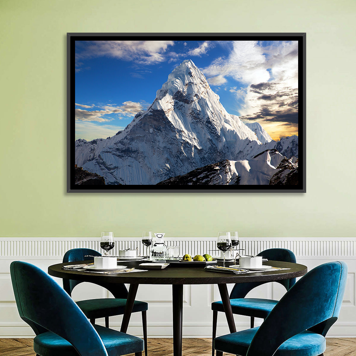 Ama Dablam at Golden Dusk Wall Art