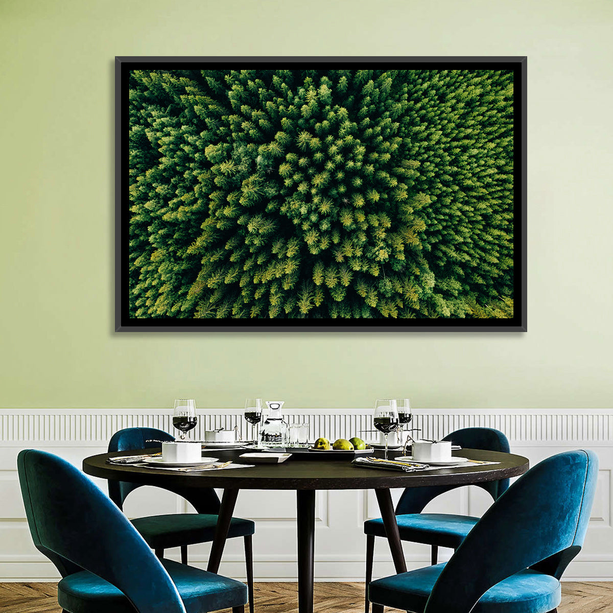 Aerial Conifer Canopy Wall Art