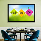 Mind Body Soul Paper Trio Wall Art
